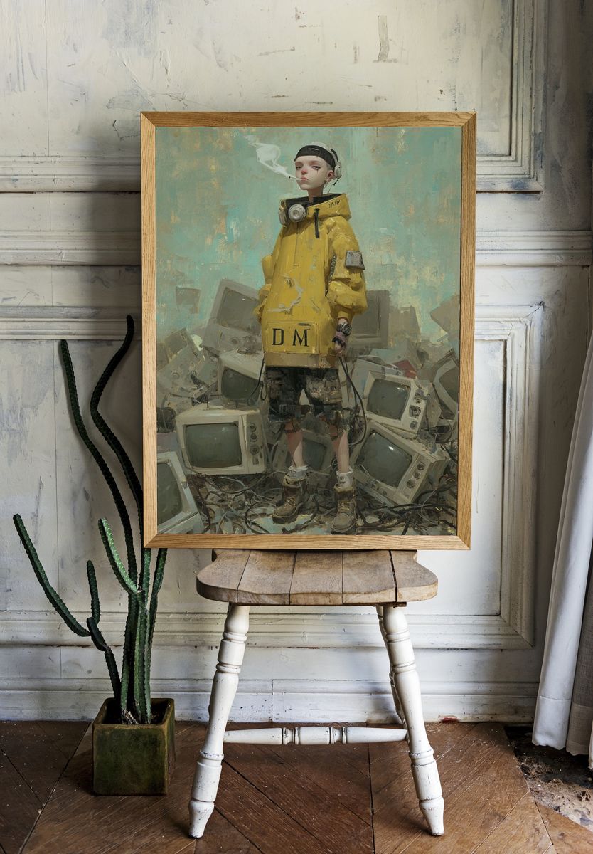 Urban Youth — Digital Art Print. — room view 1