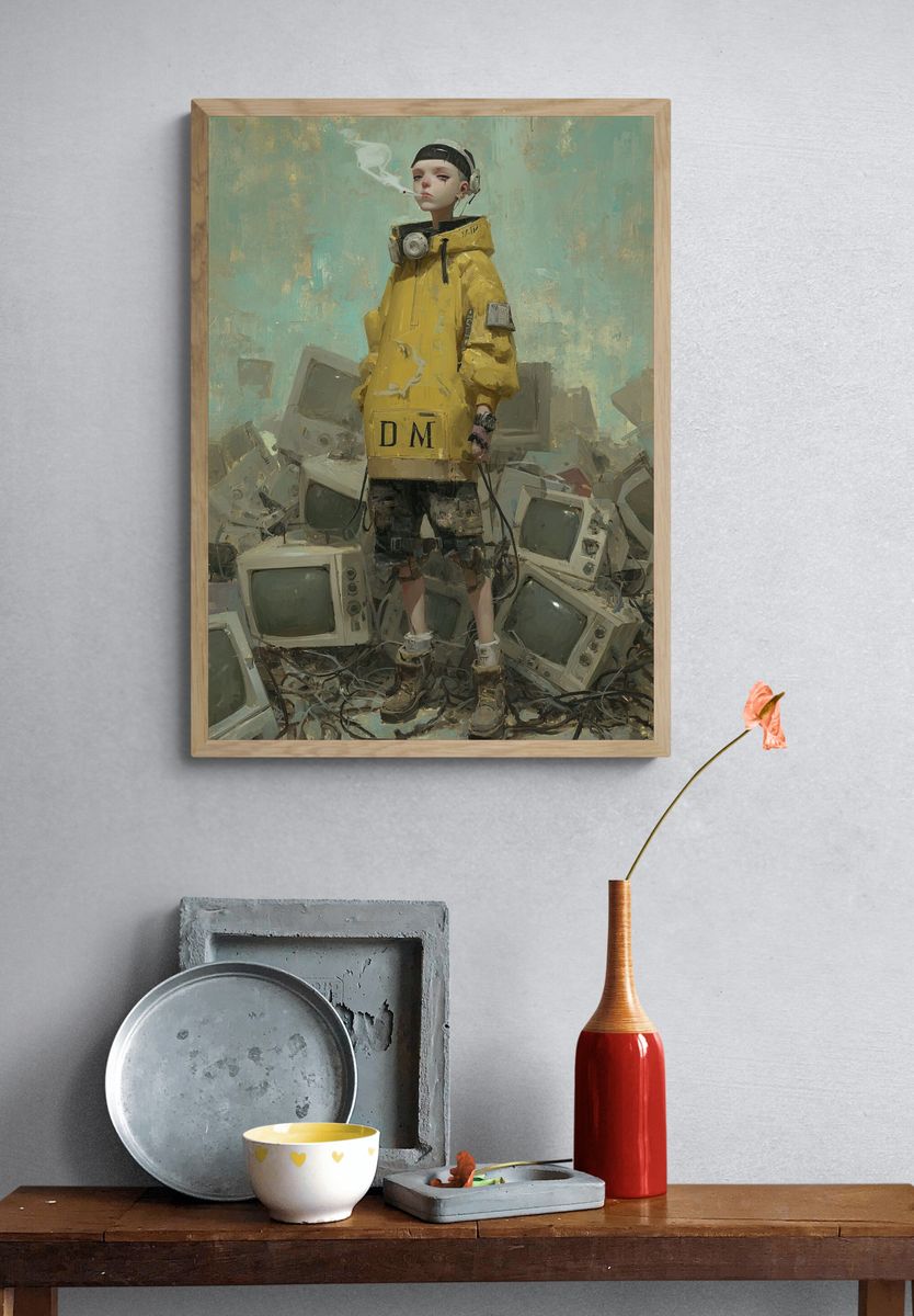 Urban Youth — Digital Art Print. — room view 3