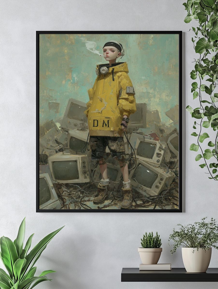 Urban Youth — Digital Art Print. — room view 4