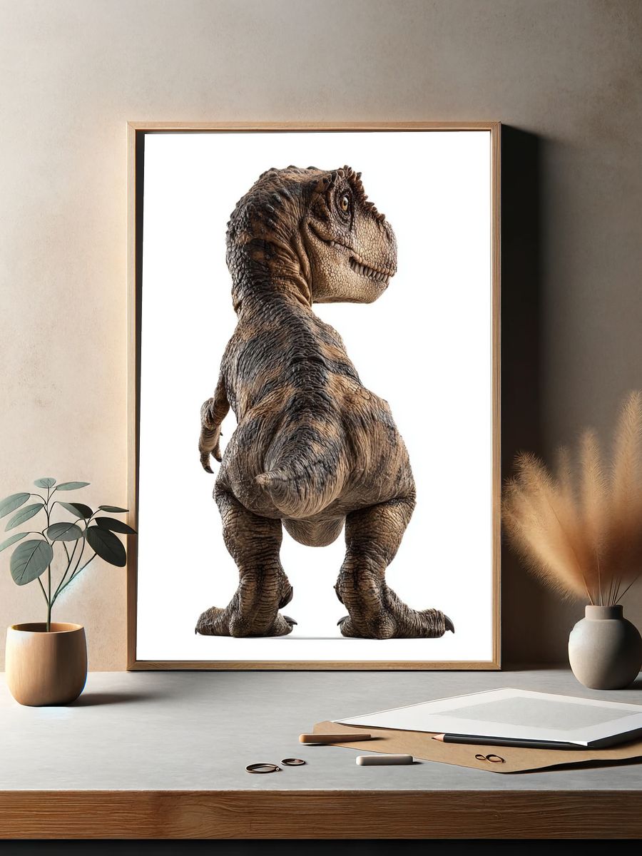 Tyrannosaurus Rex — Dinosaur Print. — room view 2