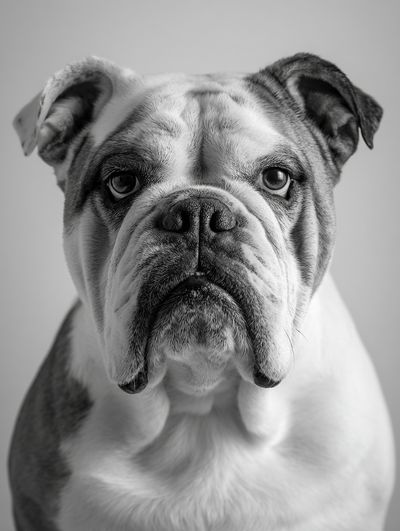 Bulldog Portrait Poster. poster print