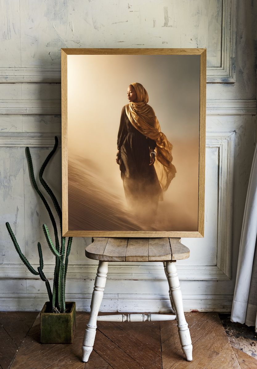 Desert Portrait Photography Poster. — room view 1