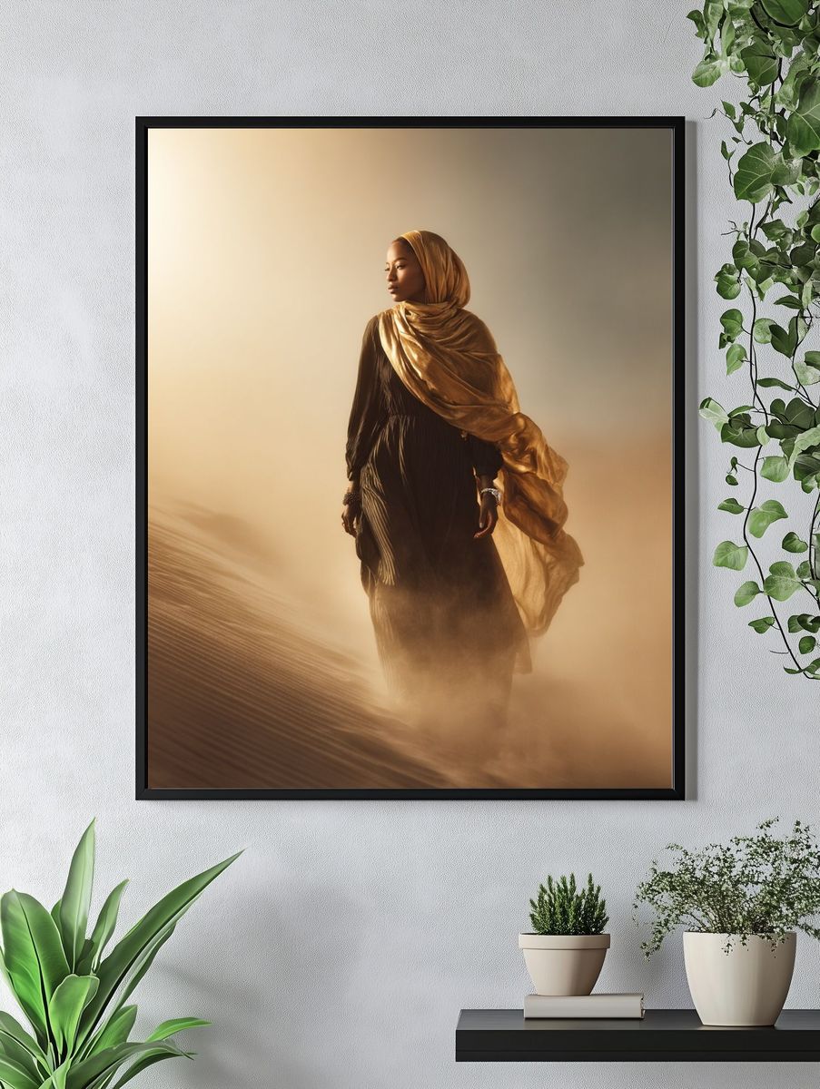 Desert Portrait Photography Poster. — room view 4