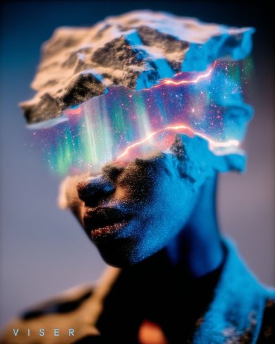 Abstract Human Portrait — Digital Art Print. poster print
