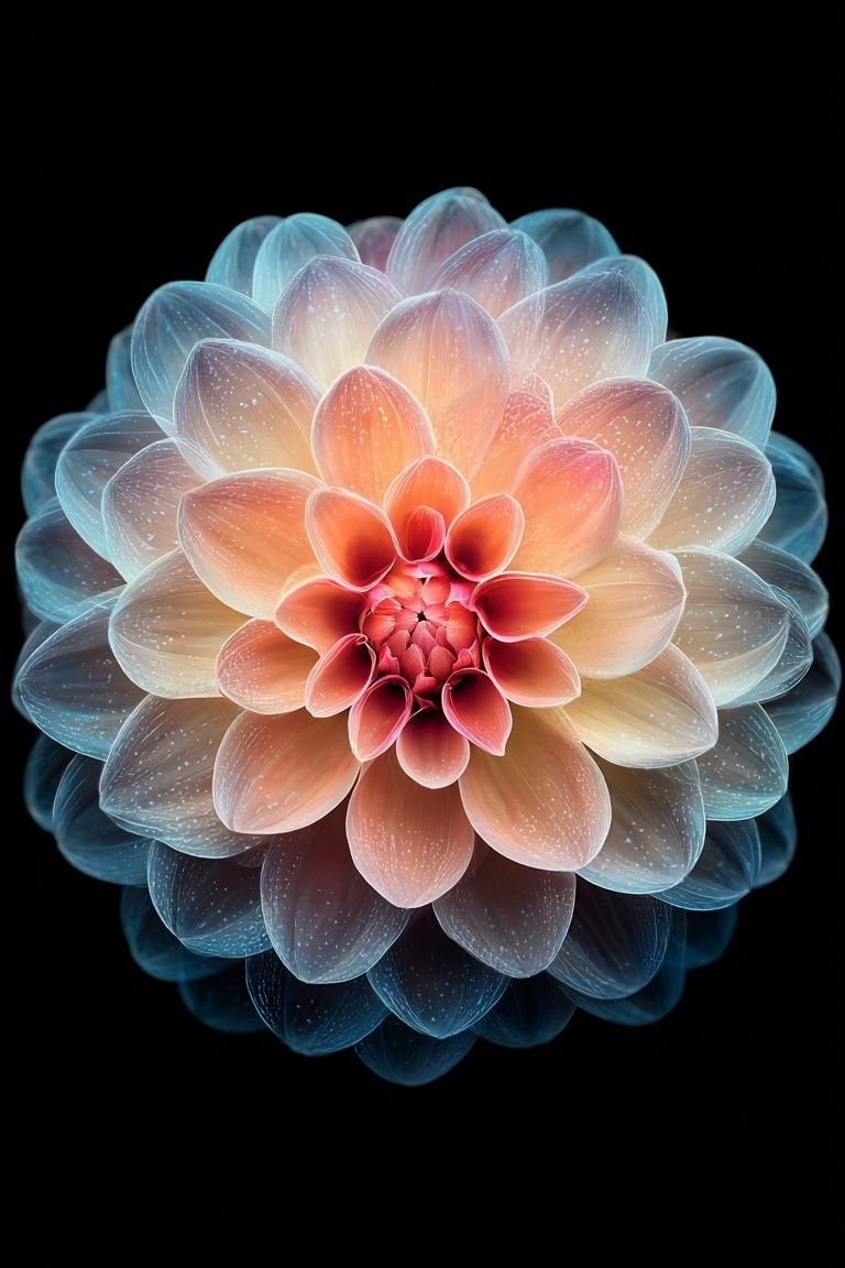 Radiant Flower — Digital Art Print. poster detail
