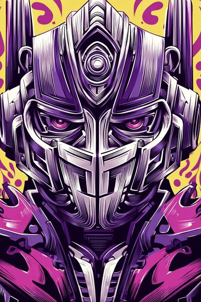 Futuristic Robot — Digital Art Print. poster print
