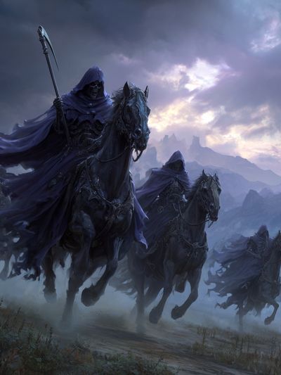 Reaper Cavalry Fantasy Print. poster print