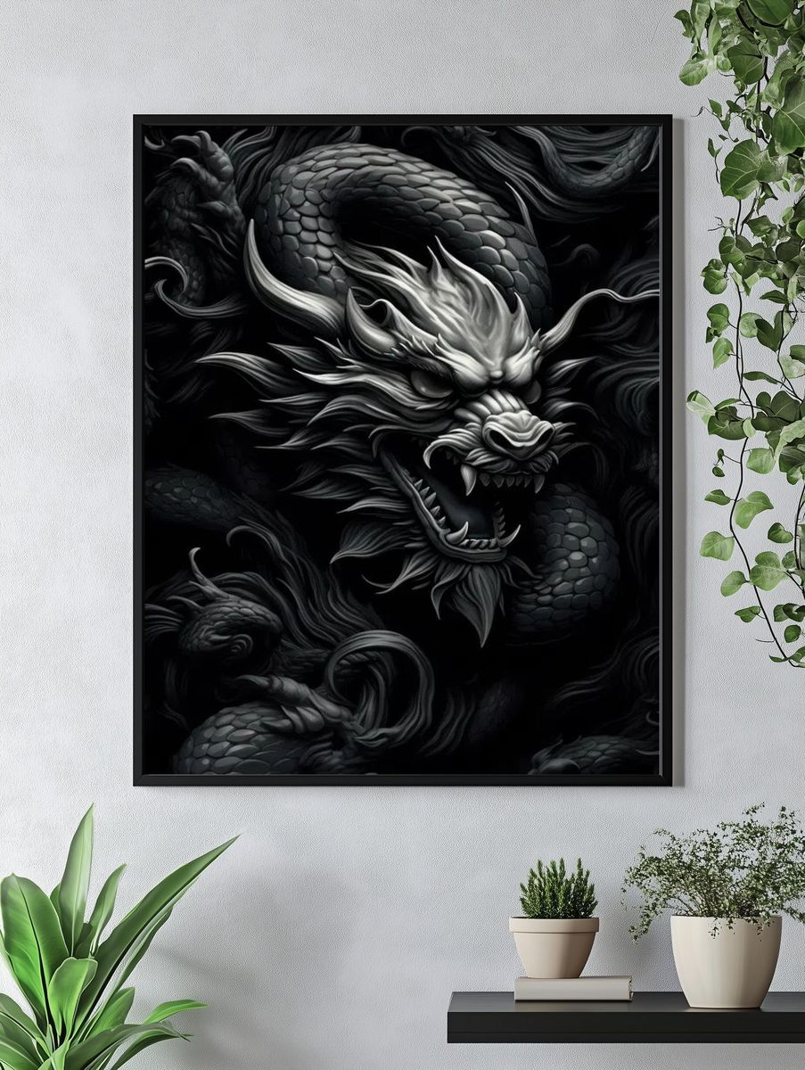 Majestic Dragon — Fine Art Print. — room view 4