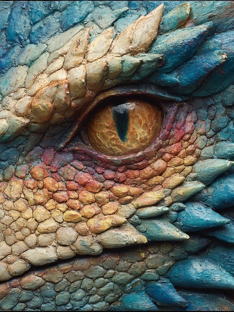 Dragon Eye Texture Poster. poster — illustration art