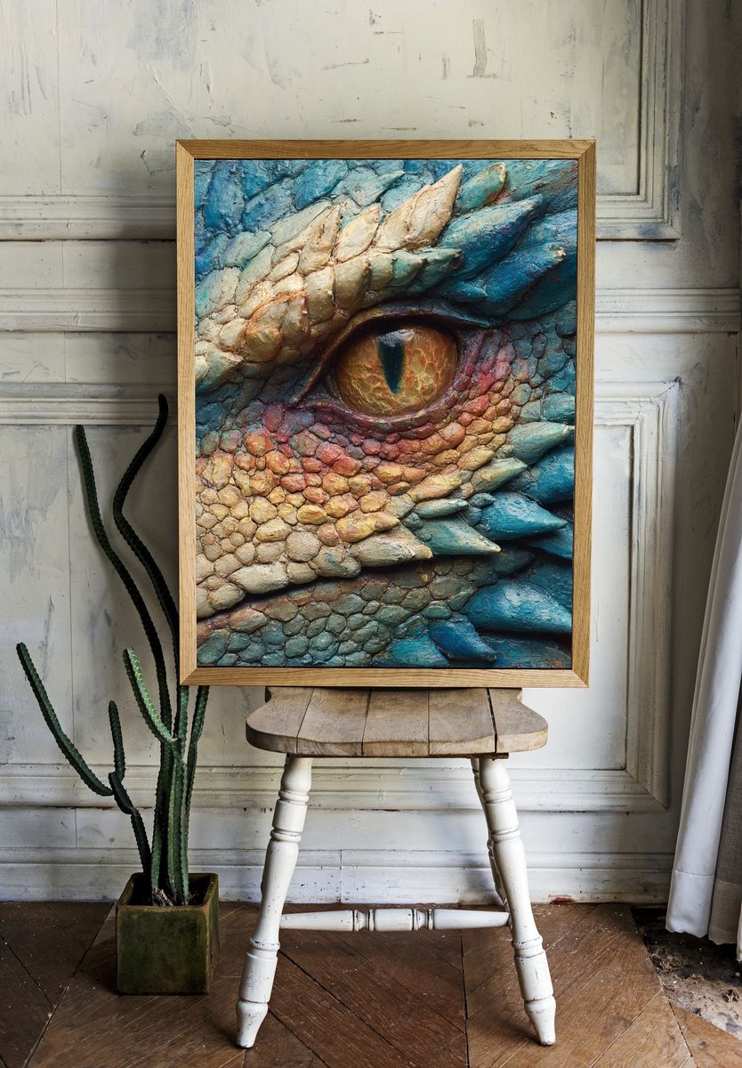 Dragon Eye Texture Poster. — room view 1
