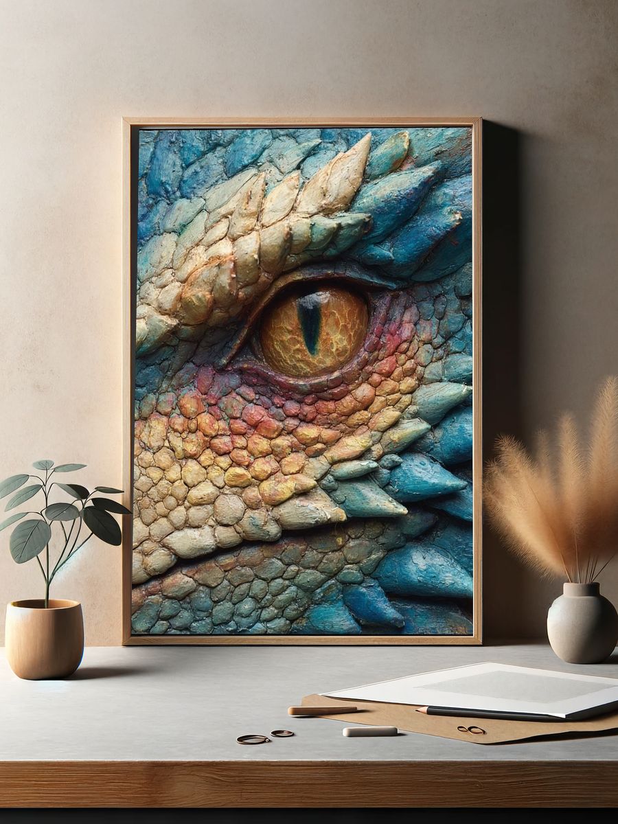 Dragon Eye Texture Poster. — room view 2