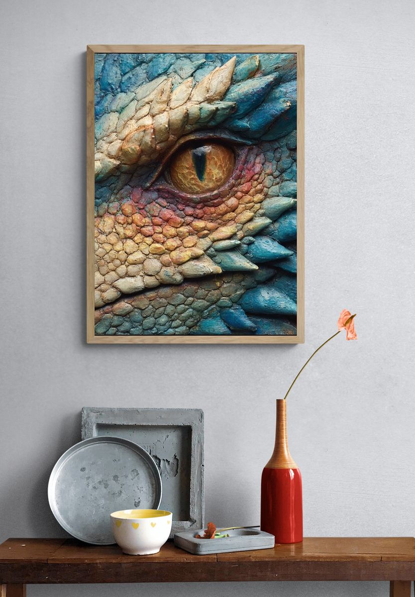 Dragon Eye Texture Poster. — room view 3