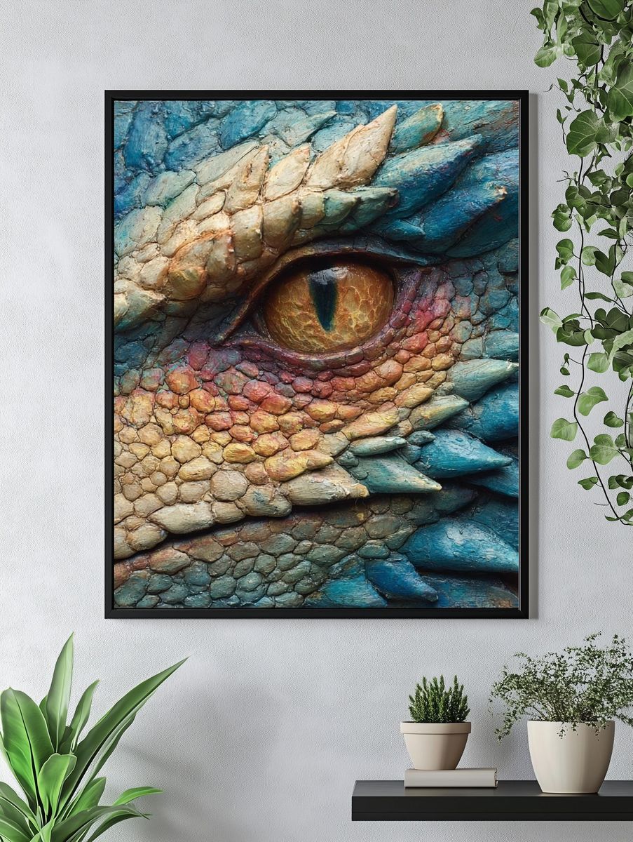 Dragon Eye Texture Poster. — room view 4
