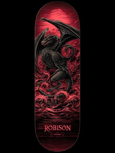 Crimson Dragon Fantasy Poster. poster print
