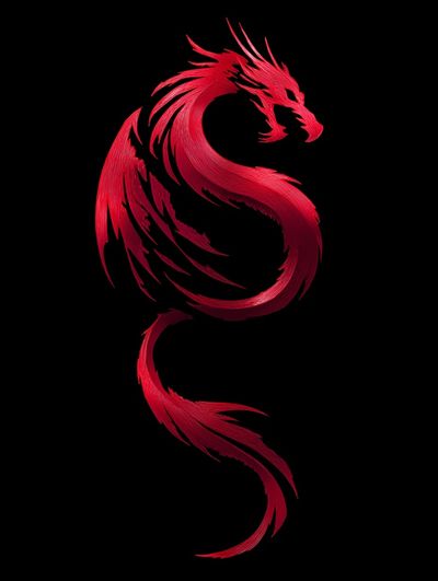 Red Dragon — Illustration Print. poster print