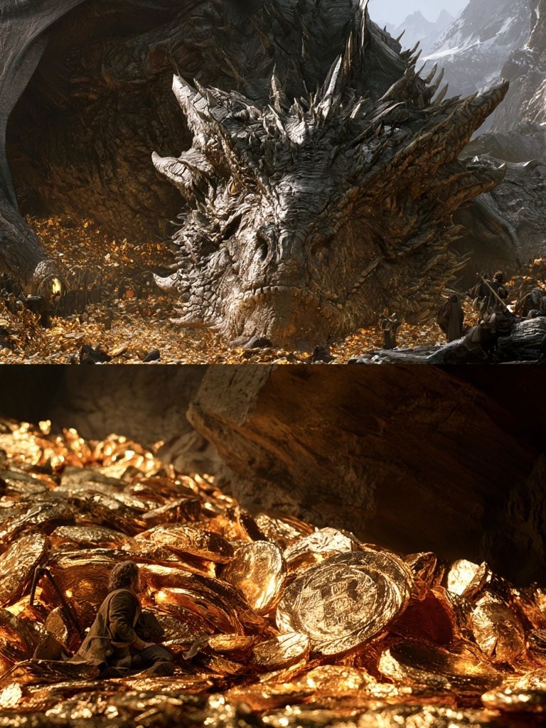Dragon Hoard Fantasy Poster. poster detail