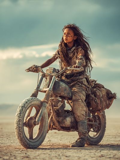 Desert Rider Cinematic Poster. poster