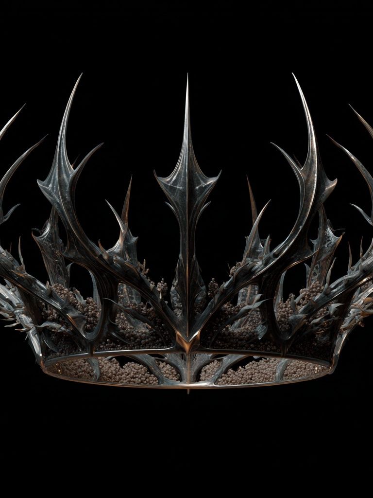 Dark Thorn Crown Illustration Poster. poster detail