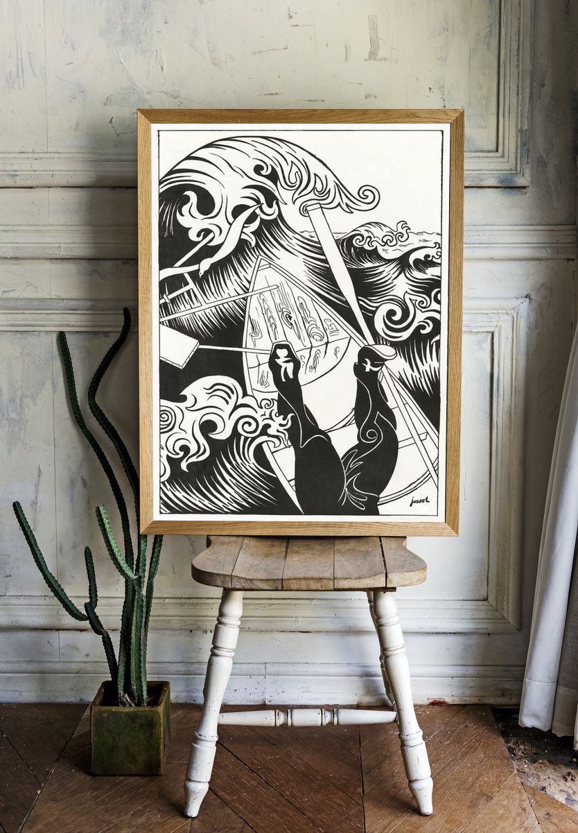 Dynamic Waves — Fine Art Print. — room view 1
