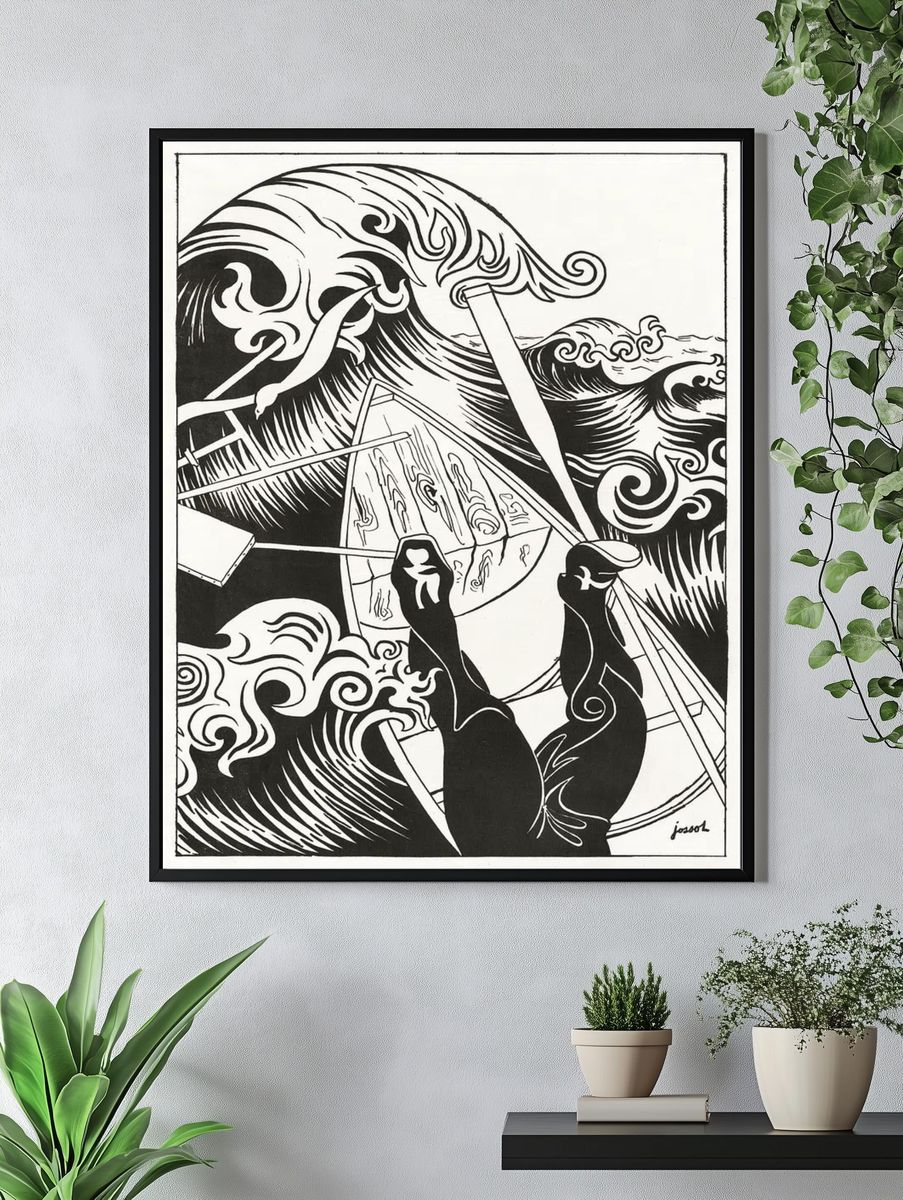 Dynamic Waves — Fine Art Print. — room view 4