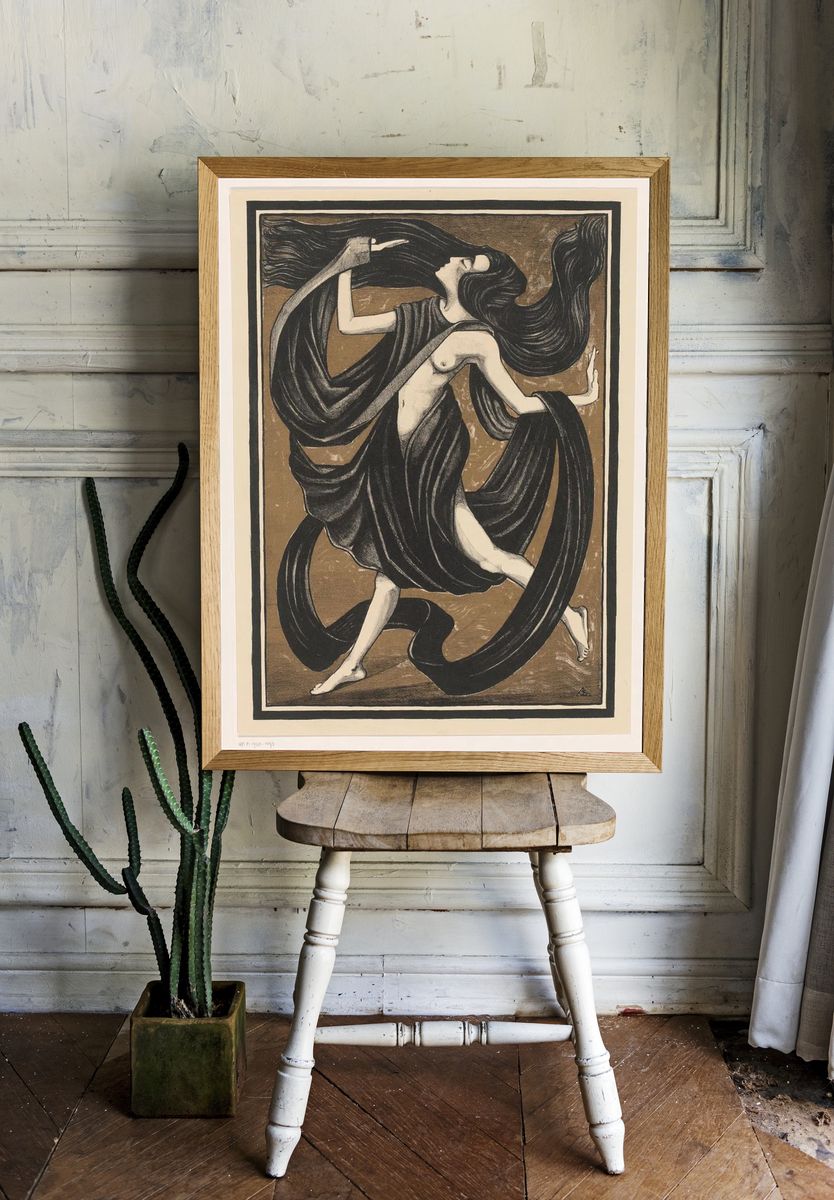 Dancing Woman — Fine Art Print. — room view 1