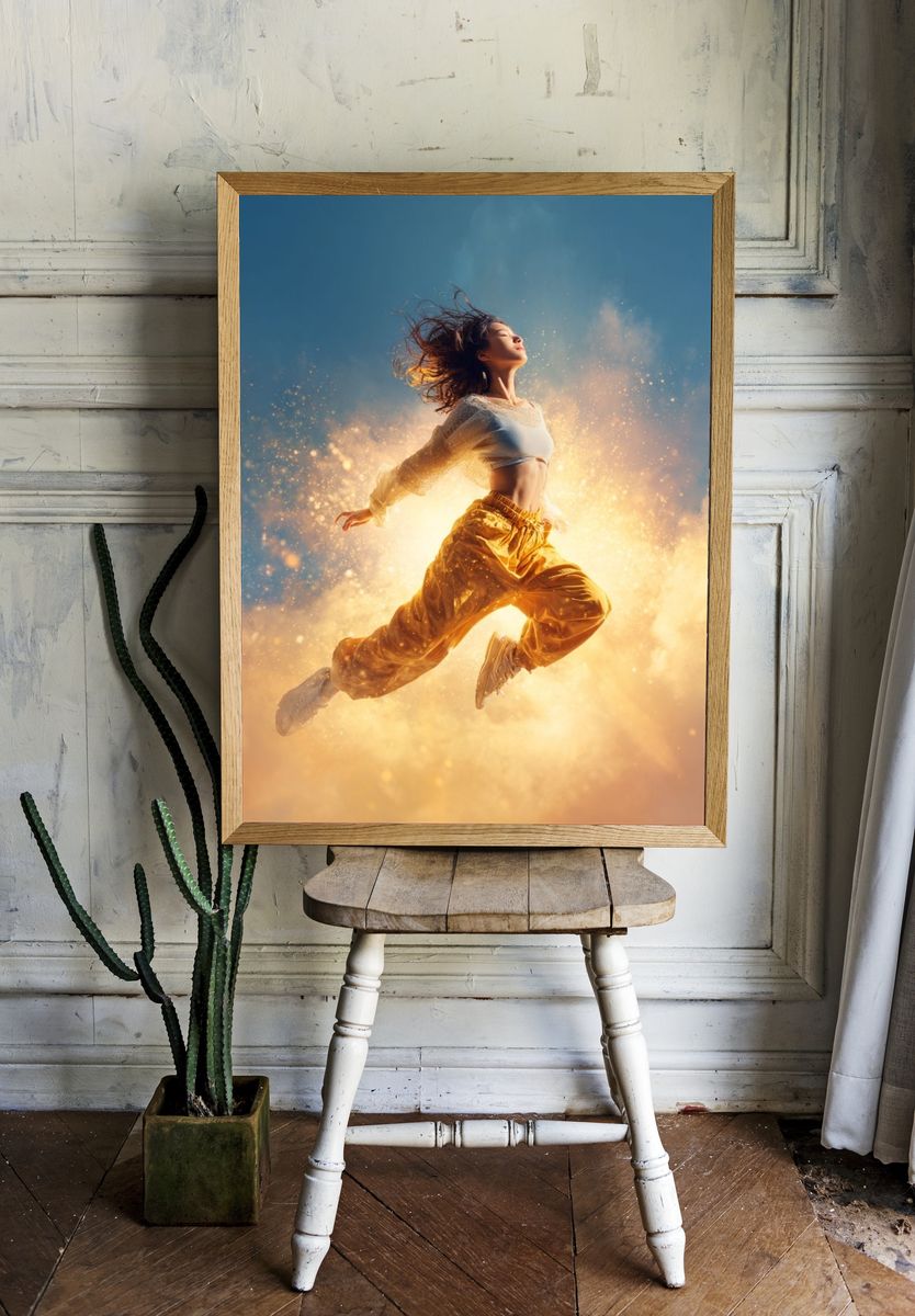 Dynamic Dancer — Fine Art Print. — room view 1