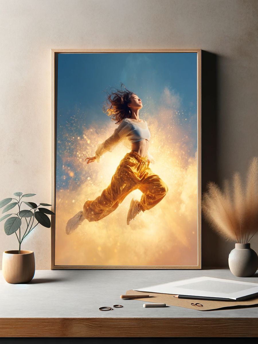 Dynamic Dancer — Fine Art Print. — room view 2