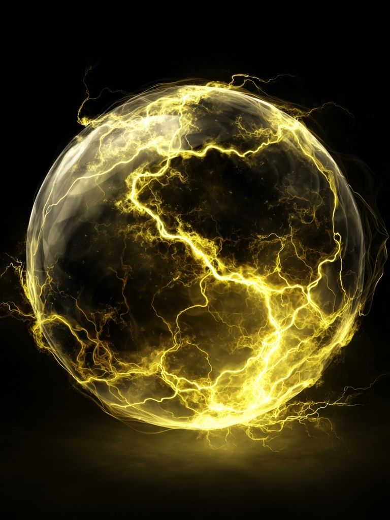 Electric Sphere — Abstract Print. poster detail