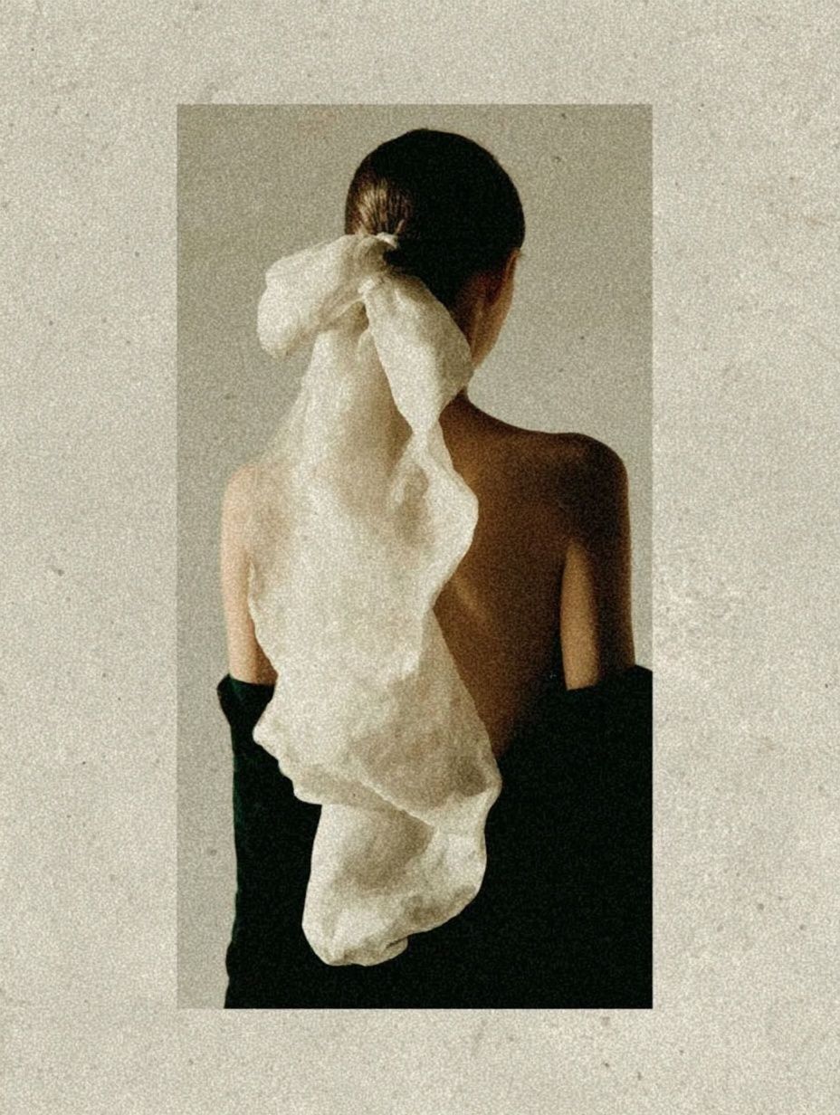 Elegant Back Portrait — Fine Art Print. poster detail