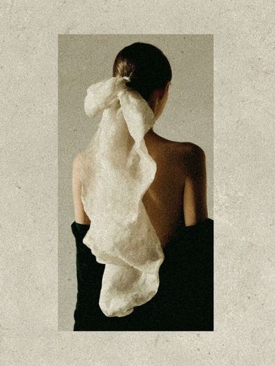 Elegant Back Portrait — Fine Art Print. poster