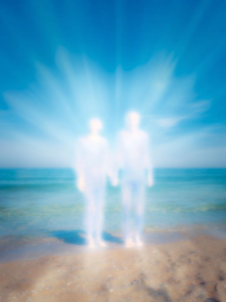 Ethereal Couple at the Beach — Fine Art Print. poster detail