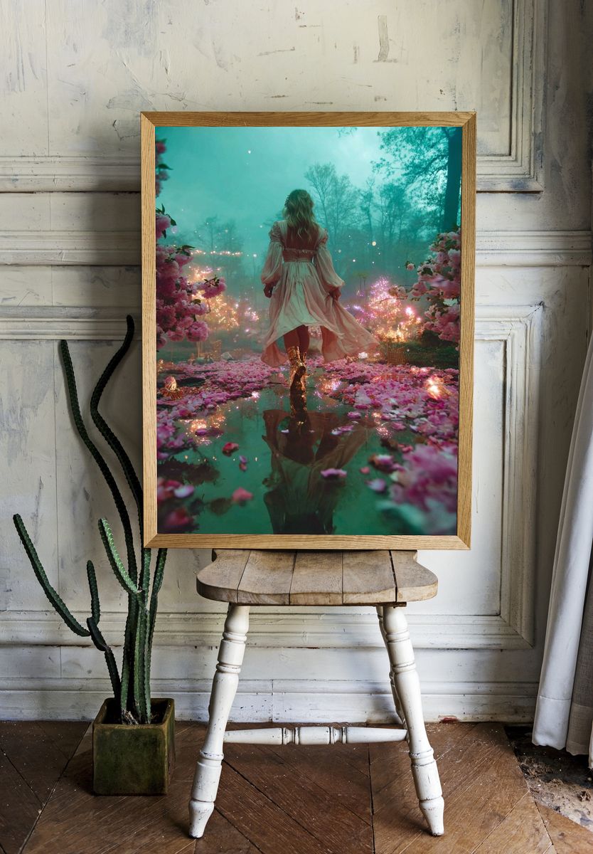 Enchanted Garden Dream — Fine Art Print. — room view 1