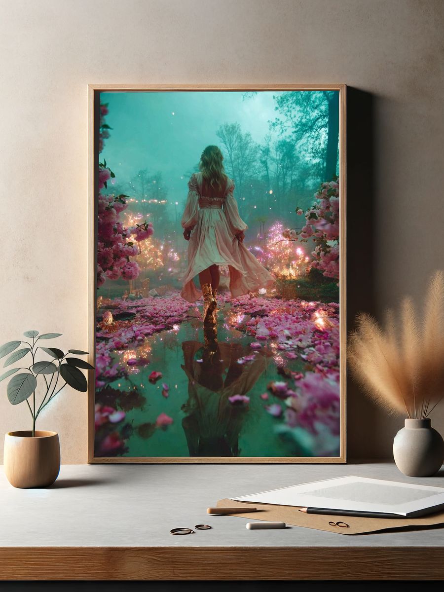 Enchanted Garden Dream — Fine Art Print. — room view 2