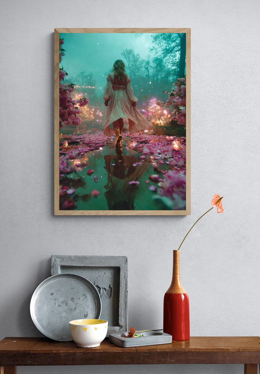 Enchanted Garden Dream — Fine Art Print. — room view 3