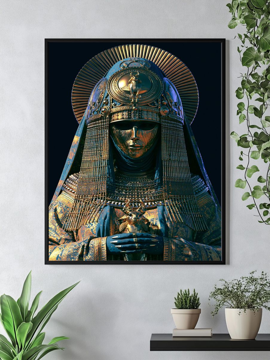 Egyptian Pharaoh Digital Art Poster. — room view 4