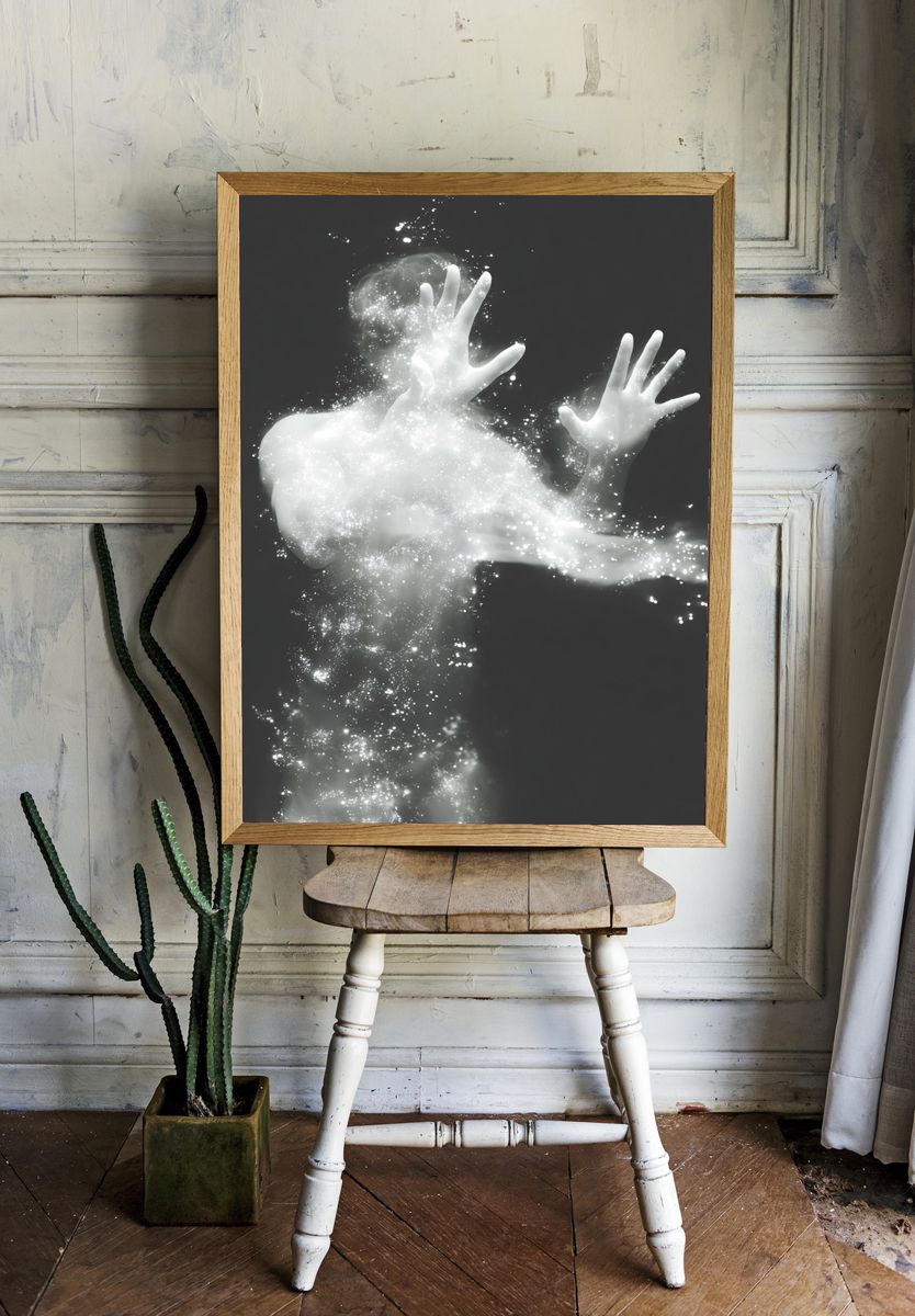 Ethereal Human Form — Fine Art Print. — room view 1