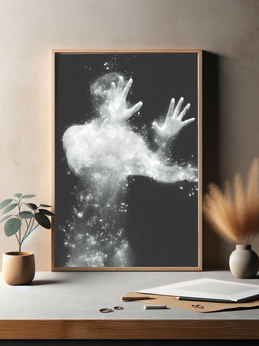 Ethereal Human Form — Fine Art Print. — room view 2