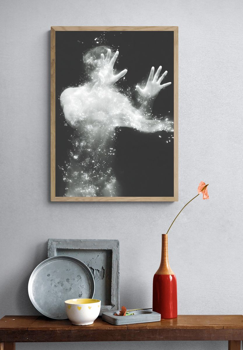 Ethereal Human Form — Fine Art Print. — room view 3