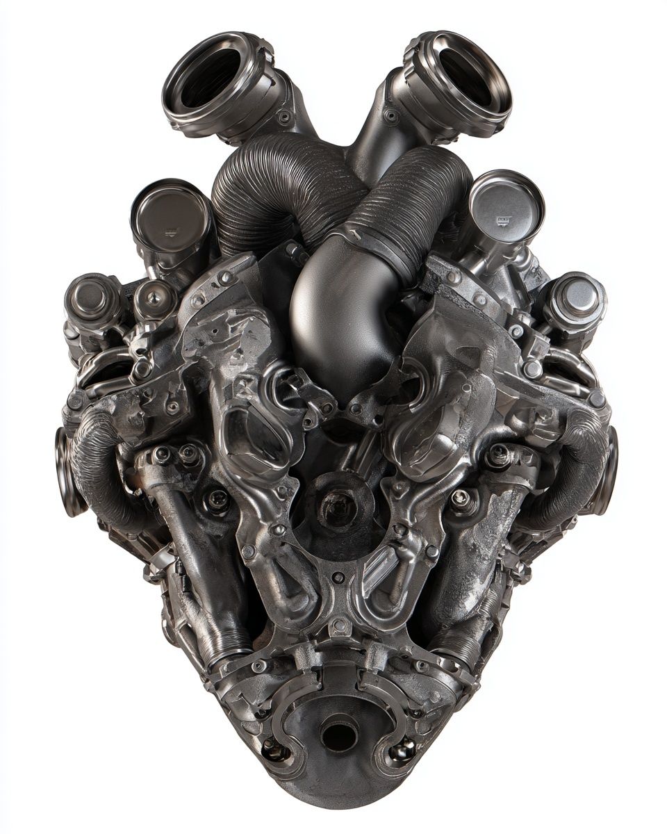 Engine Block — Industrial Print. poster detail