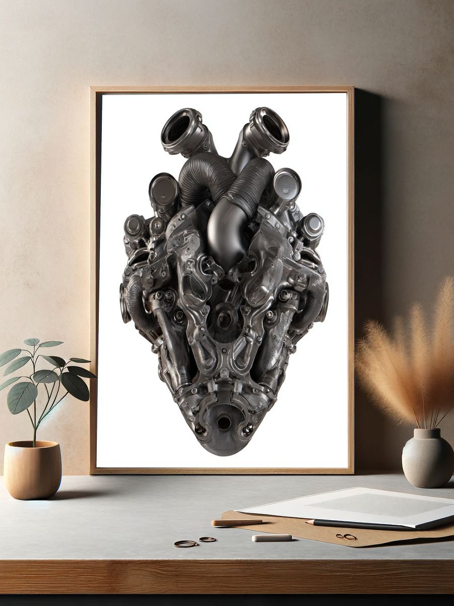 Engine Block — Industrial Print. — room view 2