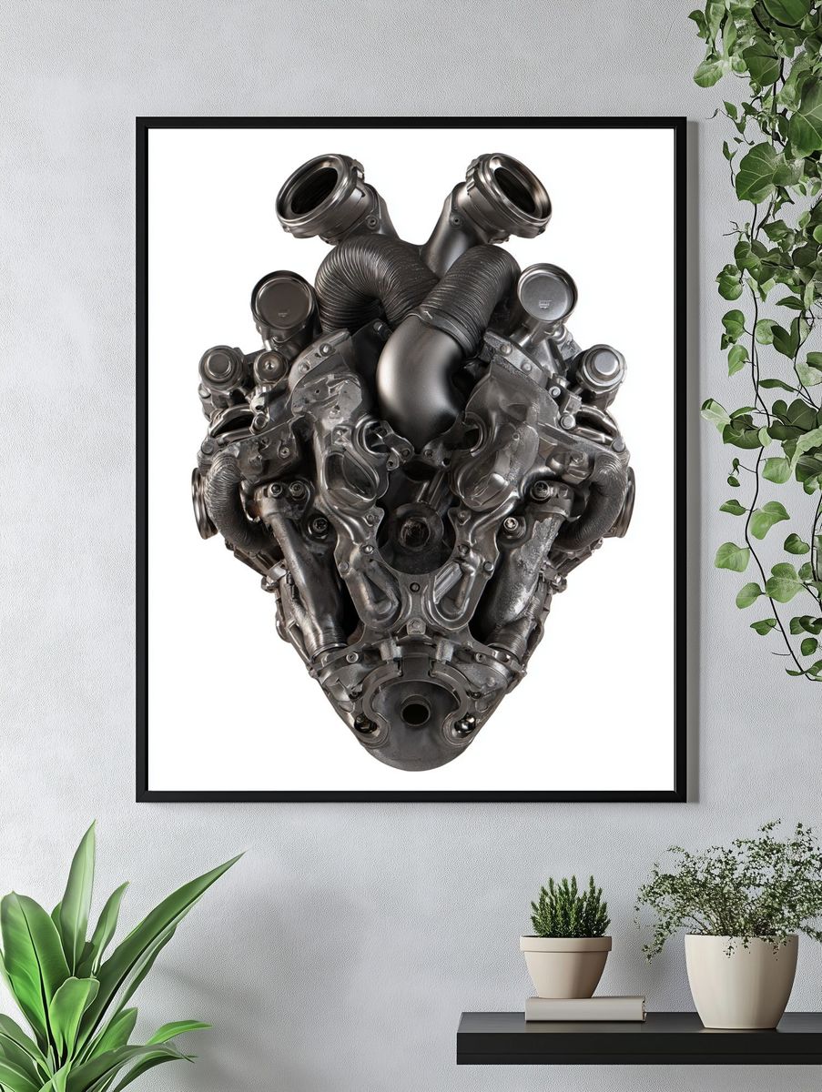 Engine Block — Industrial Print. — room view 4