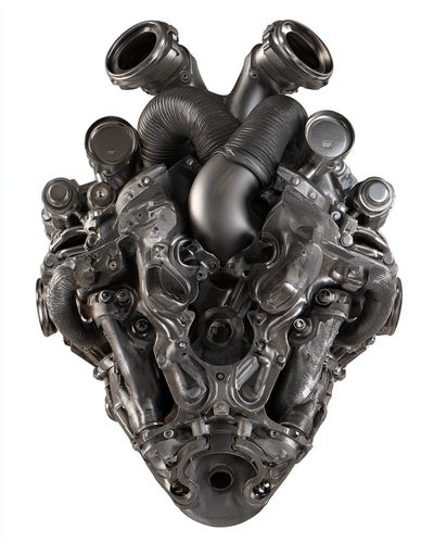 Engine Block — Industrial Print. poster print