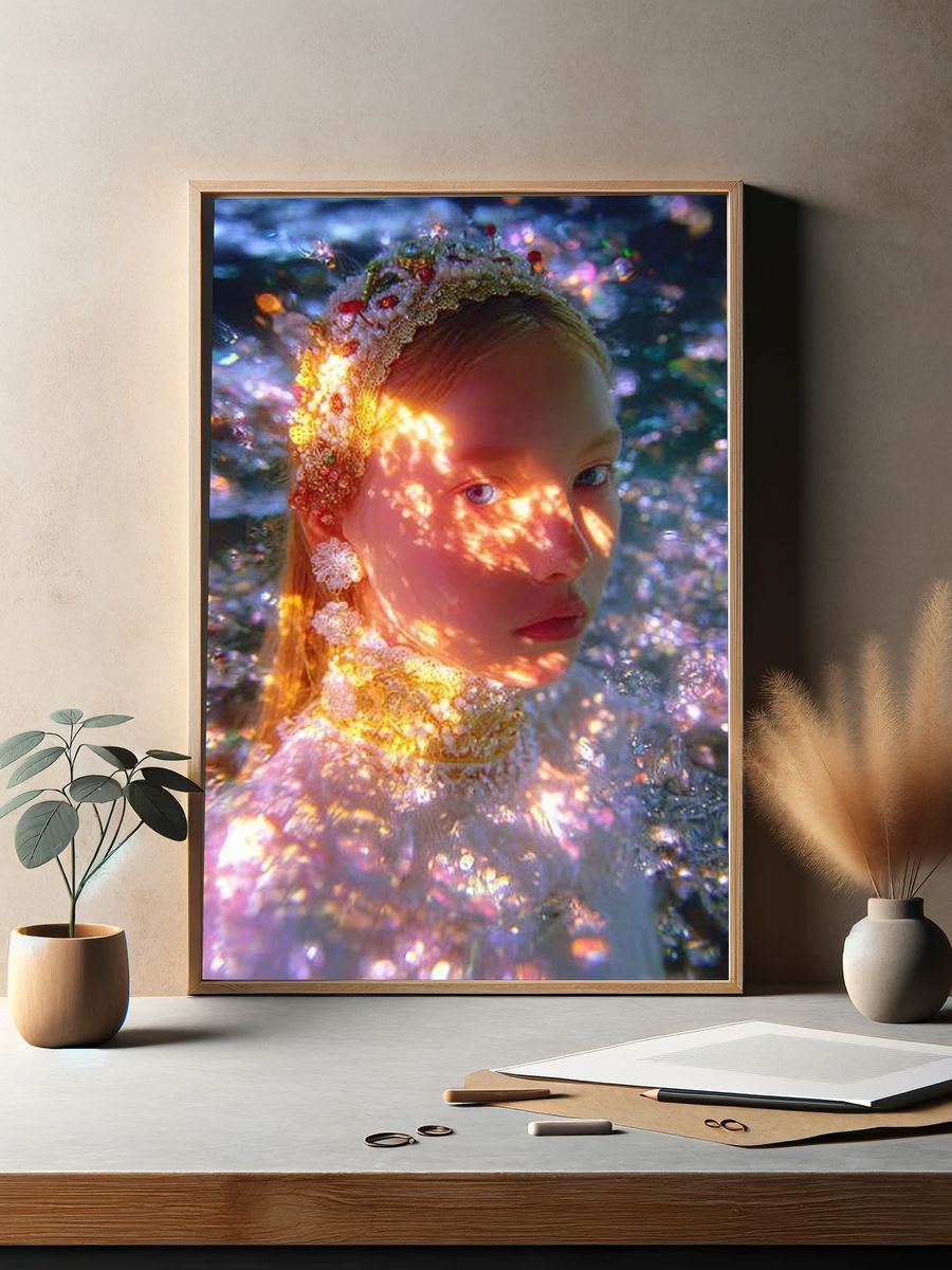 Ethereal Portrait — Fine Art Print. — room view 2