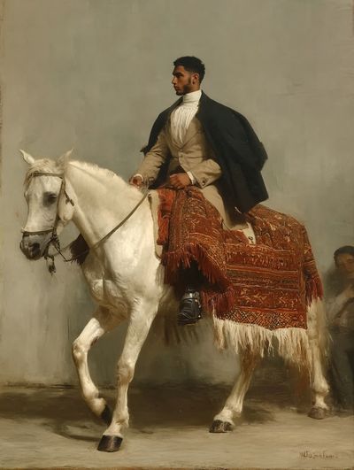 Equestrian Portrait — Fine Art Print. poster