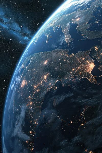 Earth from Space — Space Print