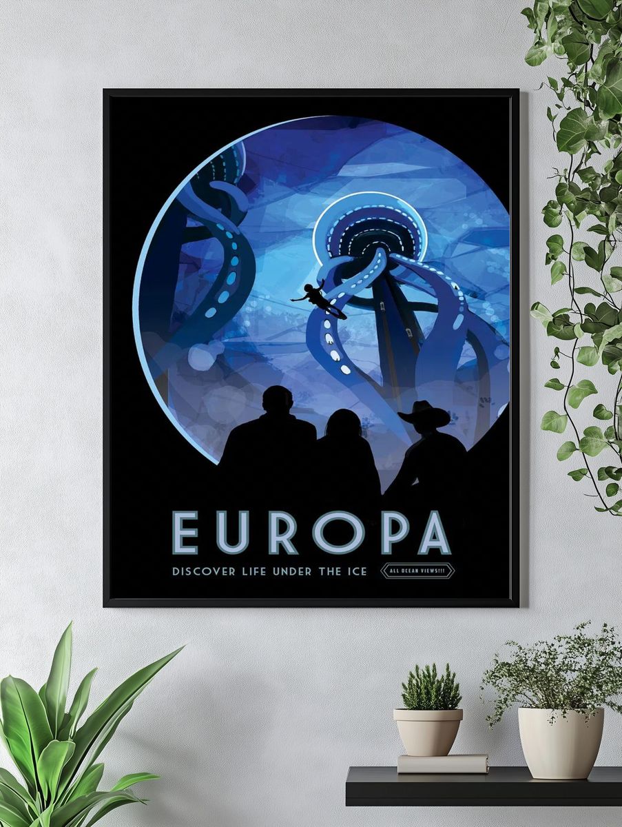 Europa — Space Travel Poster. — room view 4
