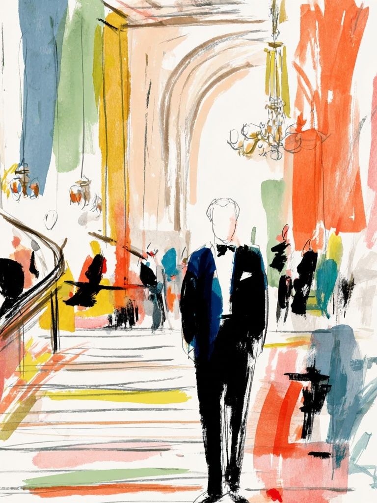 Elegant Evening — Illustration Print. poster detail