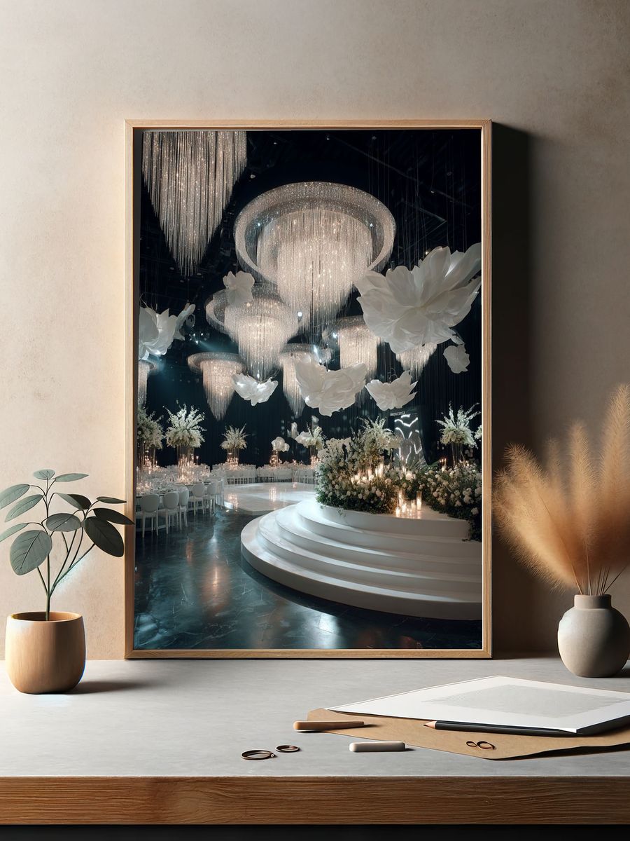 Elegant Wedding Venue Poster. — room view 2