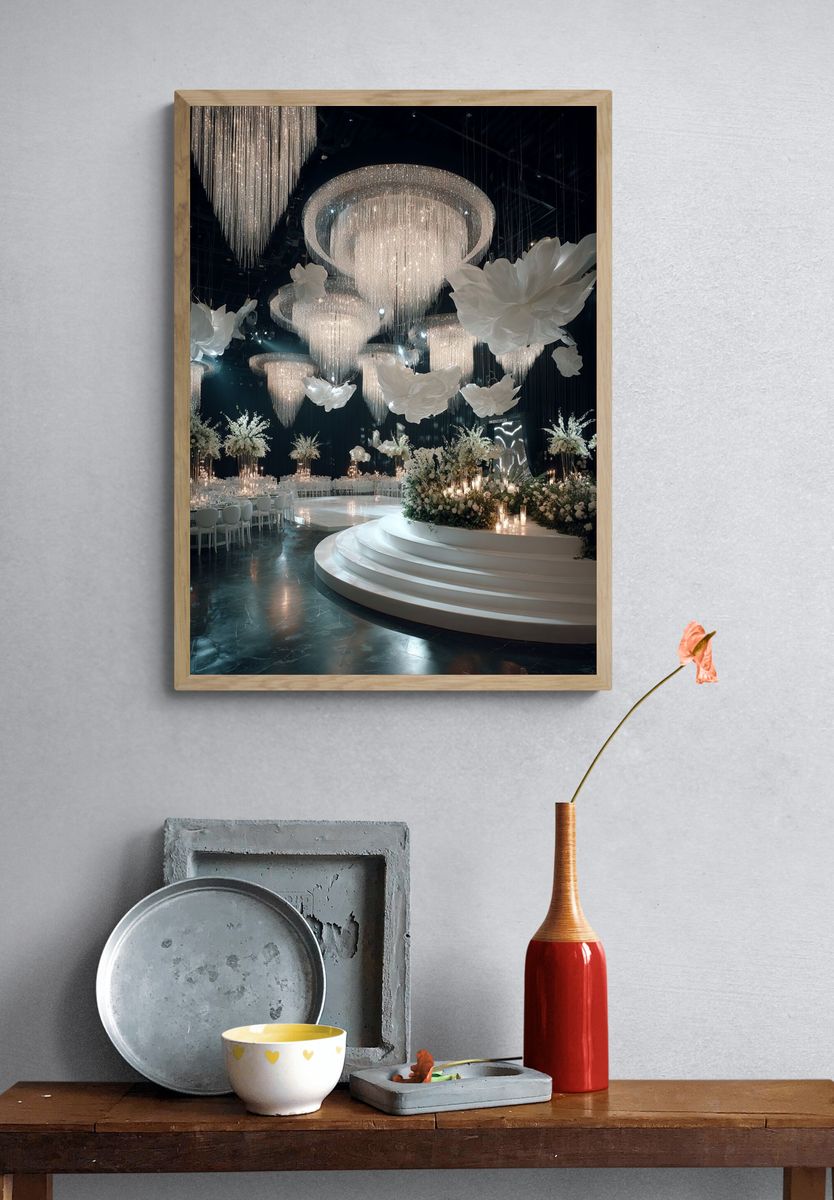 Elegant Wedding Venue Poster. — room view 3