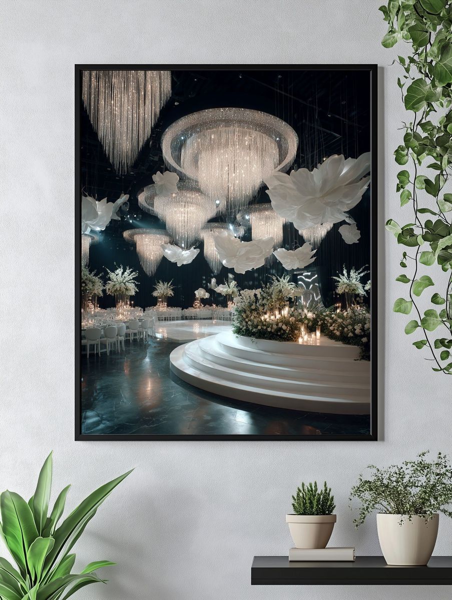Elegant Wedding Venue Poster. — room view 4